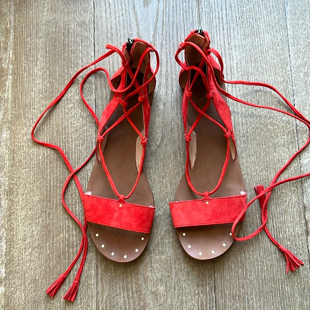 EUC Madewell Bridget Lace-Up Sandal - Picture 3 of 12